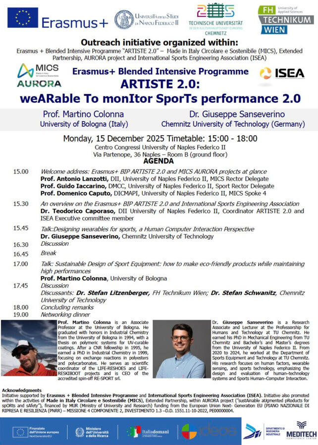 2025 Erasmus + BIP Invited Talk ARTISTE 2.0 - Università degli Studi di Napoli Federico II 2025 Erasmus + BIP Invited Talk ARTISTE 2.0 - Università degli Studi di Napoli Federico II